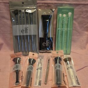 Makeup Brush Set Of 15 Brushes - Mint & Black Brushes